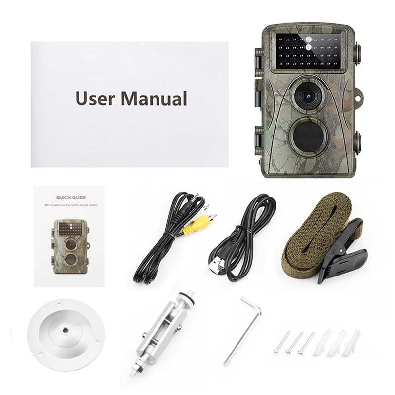 

Hunting Cameras 12MP 1080P Full HD Trail Camera Infrared Wildlife Camera 2.4 Inch LCD Screen And IP56 Waterproof Game Camera