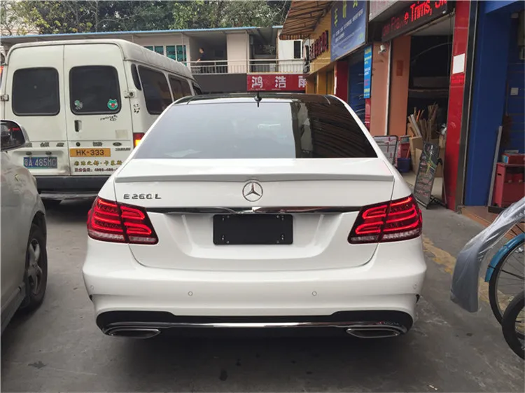 Спойлер для W212 2008-2015 Mercedes-Benz YC E-class E200 E260 спойлер из АБС-пластика цветное заднее