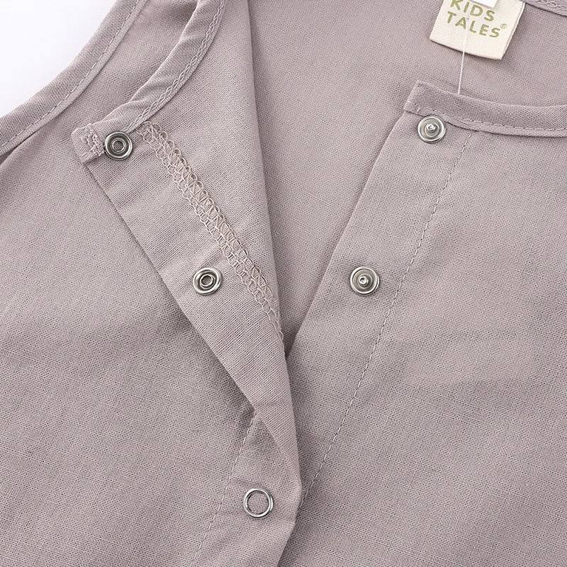 Однотонный Детский комбинезон Elvesnest милая мультяшная детская одежда хлопковые