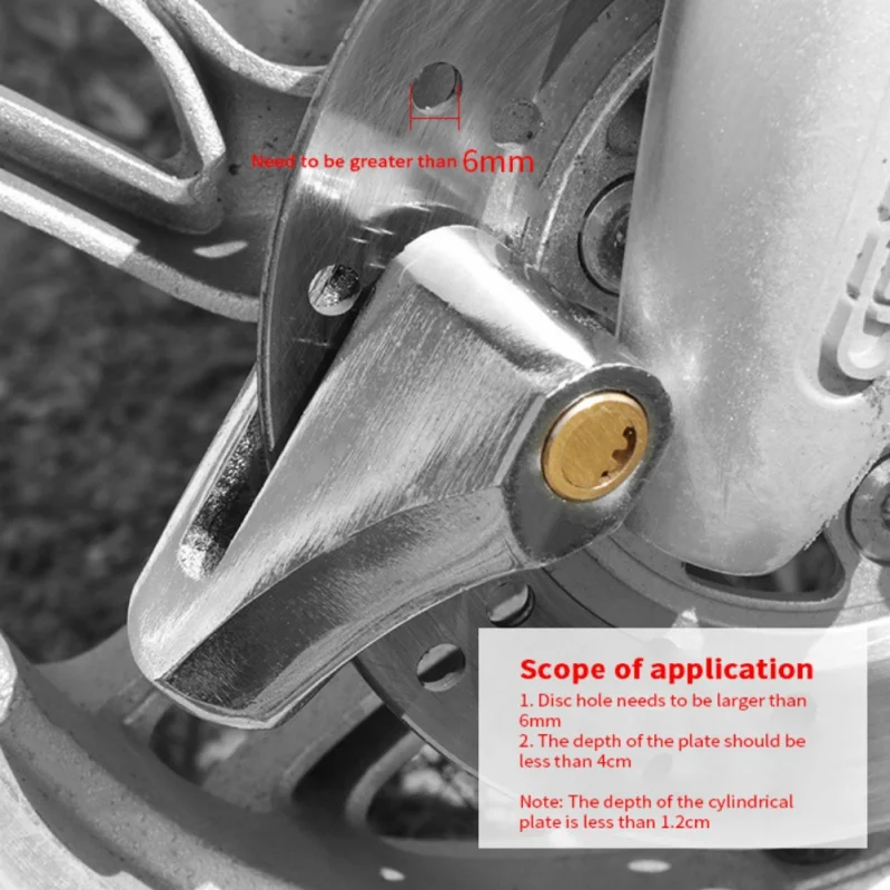 

Motorcycle Security Disk Lock Bicycle Disc Brake Lock Anti Theft Wheel Security Lock Waterproof Wheel Padlock For Motorcycles