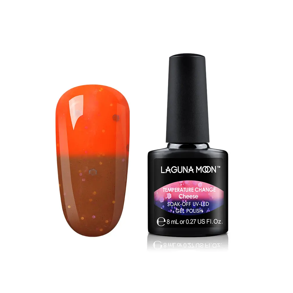 Lagunamoon 8ml Cheese Change Color UV Gel Nail Polish Temperature Change Color Soak Off Nail Art Varnish Gellak Hybrid Lacquer - Цвет: 32