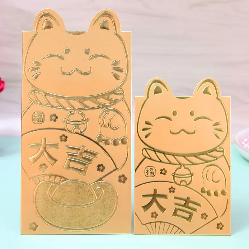 Мультяшная кошка люки красная упаковка 2020 китайская крыса новогодний красный