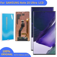 original amoled screen for samsung galaxy note20 ultra 5g lcd sm n985 n985fds n986b touch screen digitizer assembly with frame