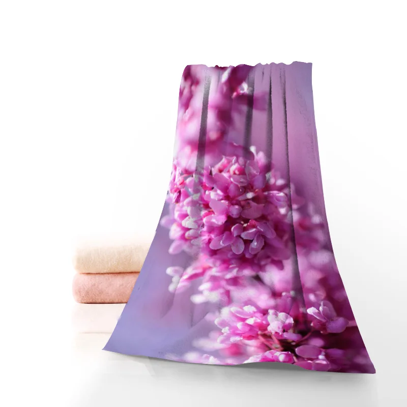 Изготовленный На Заказ сиреневого цветов 35*75 см уход за кожей лица Полотенца s для