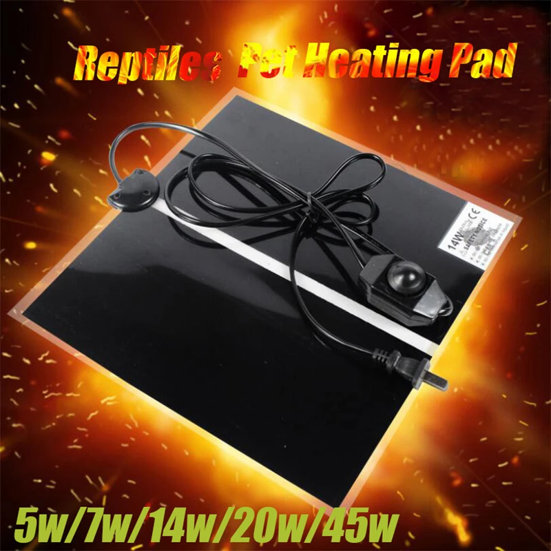 Коврик для рептилий домашних животных нагревательный коврик электрическое
