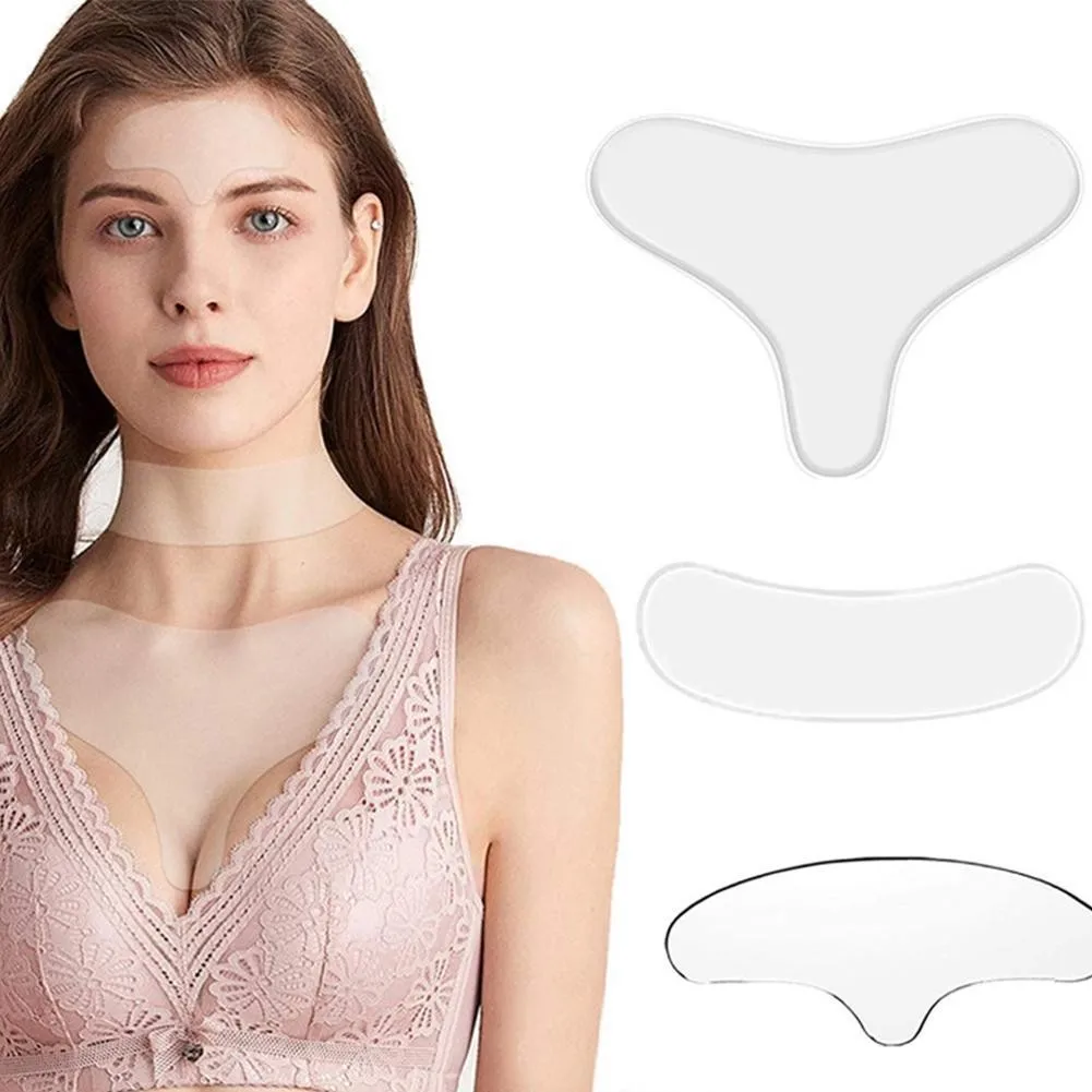 

Reusable Silicone Anti Stickers Eye Chin Pads Medical Grade Silicone Reusable Face Lifting Overnight Invisible Pads