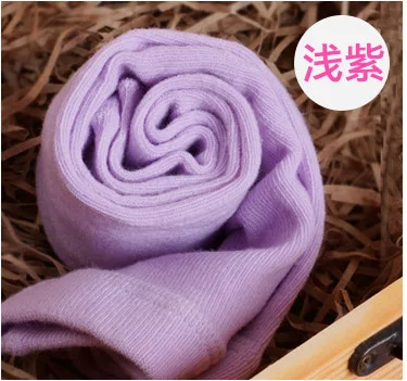 Purple Хлопковые колготки для маленьких девочек; детские колготки для девочек; сезон осень-зима; колготки для малышей; трикотажные колготки для младенцев; колготки; Одежда для младенцев - Цвет: Purple