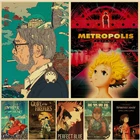 Постер для коллекции поклонников, постер из аниме и фильма в стиле ретро, Миядзаки, комикс, картина, домашний декор, постеры на стену с изображением героев мультфильмов