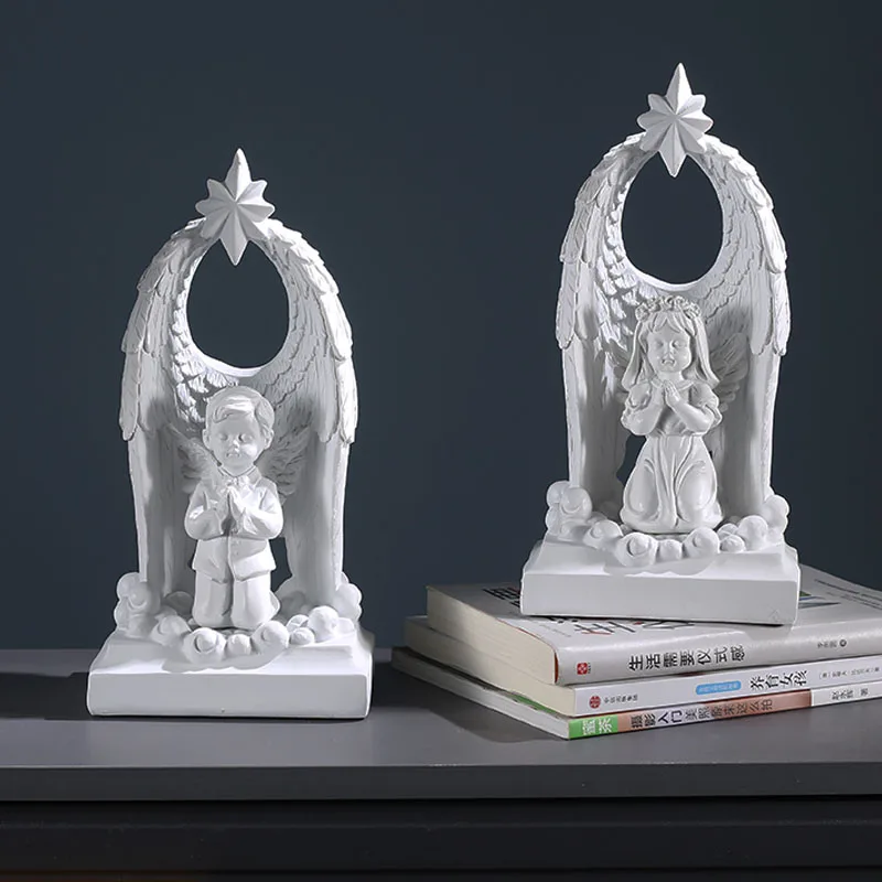 

Nordic Angel Goddess Sculpture Art Statue Crafts Ornaments Wine Cabinet Desktop Display Wedding Gift Home Artware Decoration