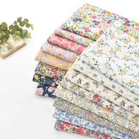 140x50cm floral smooth cotton poplin fabric making childrens clothing spring and summer dress handmade cloth