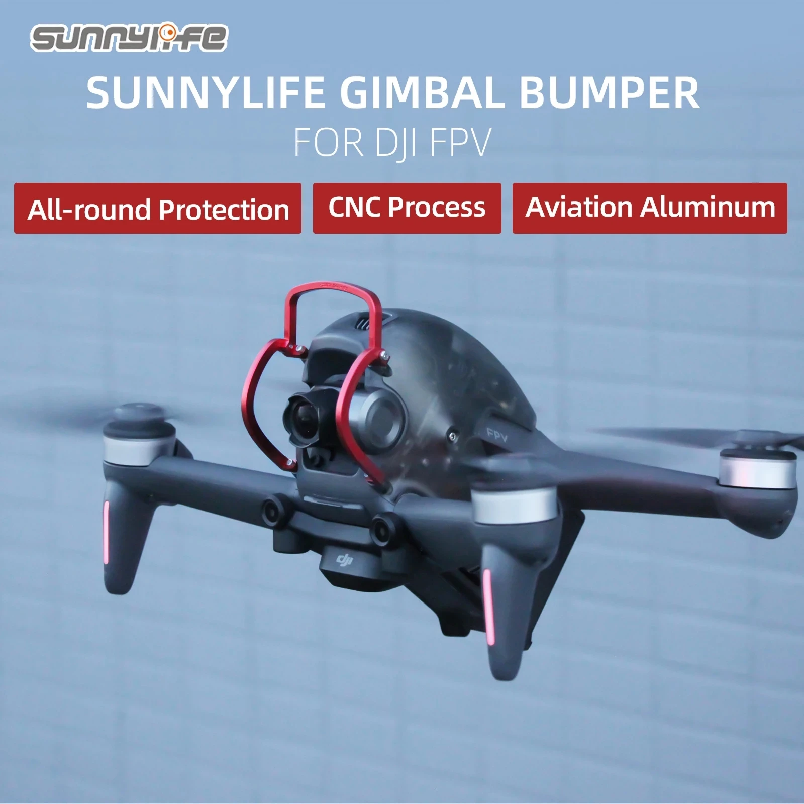 

Sunnylife карданный бампер, Защита камеры, протектор, противоударный алюминиевый сплав для DJI FPV Combo Drone