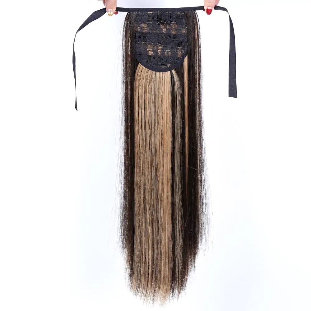 XUANGUANG Модные женские длинные прямые заколки для волос в конский хвост