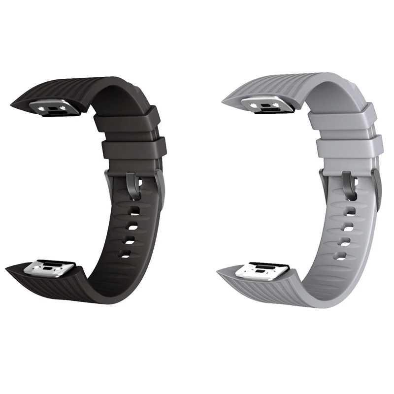 2x силиконовый ремешок для часов Samsung Galaxy Gear Fit2 Pro Fit 2 SM-R360-Black и серый | Электроника