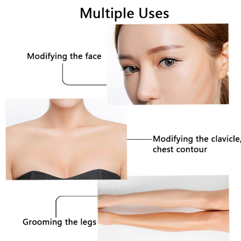 Бронзаторы светильник высокого качества Двойной консилер покрытие блеск