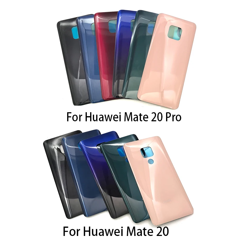 

Для huawei mate 20 Задняя стеклянная крышка батареи Задняя Дверь Корпус чехол панель для huawei mate 20 Pro Задняя стеклянная крышка Замена