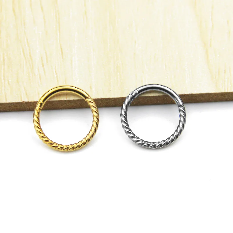 Новое поступление 16g скручивающееся сегментное кольцо из нержавеющей стали Seprum