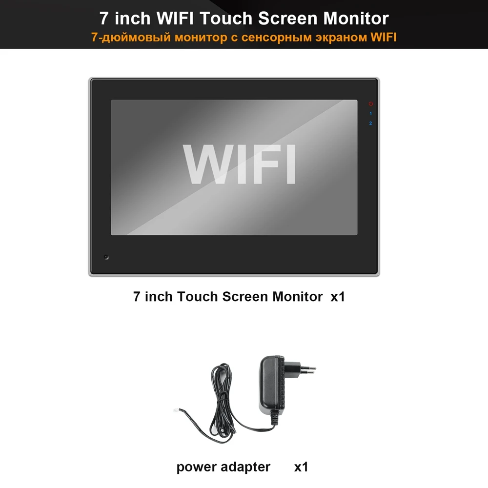 Wi Fi Домофон TUYA с сенсорным экраном 7 дюймов 1080P 2 камеры|Видеодомофон| |