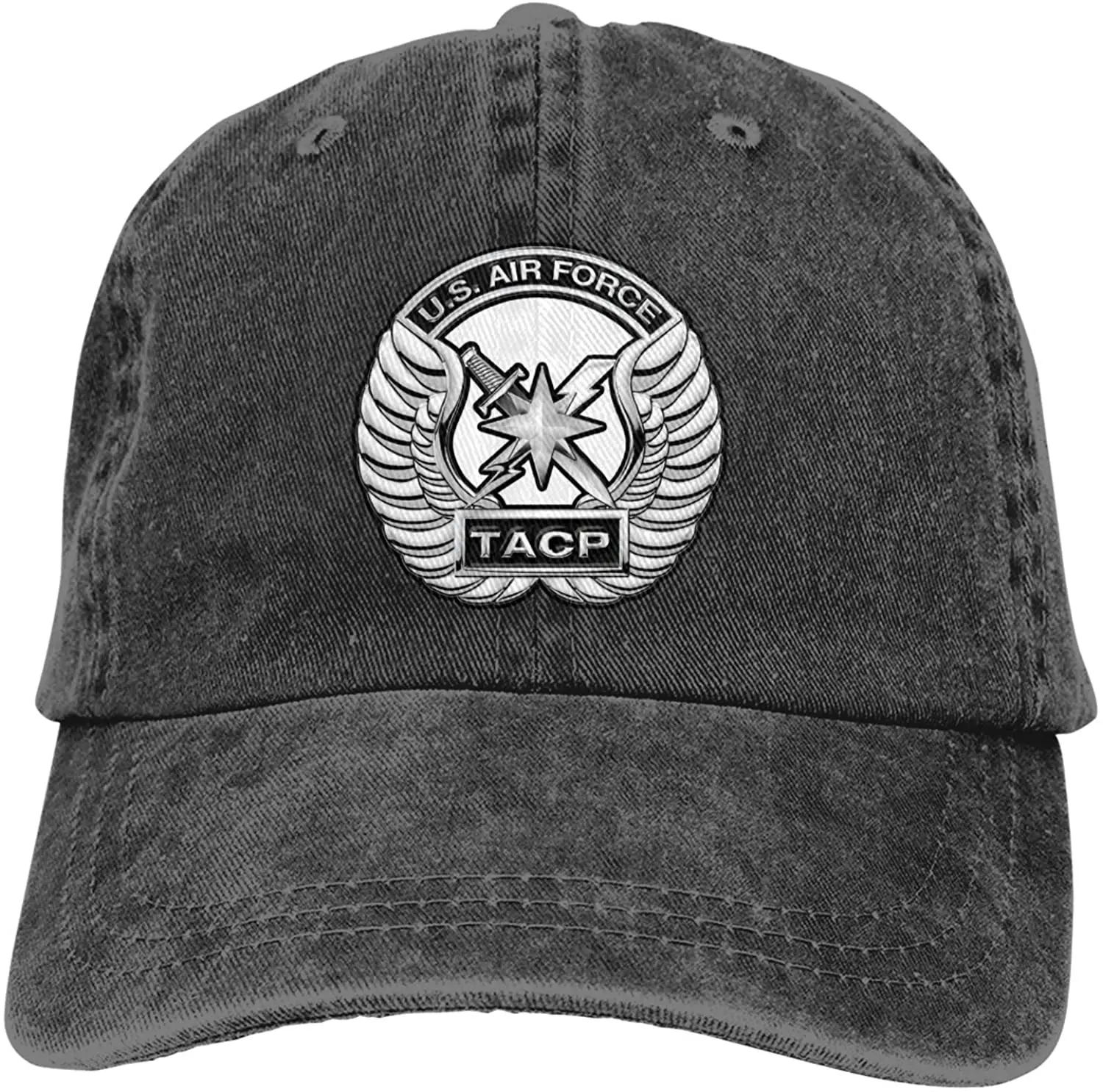 

US Air Force TACP Denim Dad Hat Cotton Vintage Baseball Cap Jeans Casquette Adjustable Trucker Caps