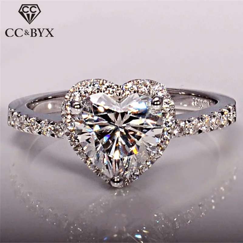 CC Simpe серебряные кольца для женщин модные ювелирные изделия с кубическим