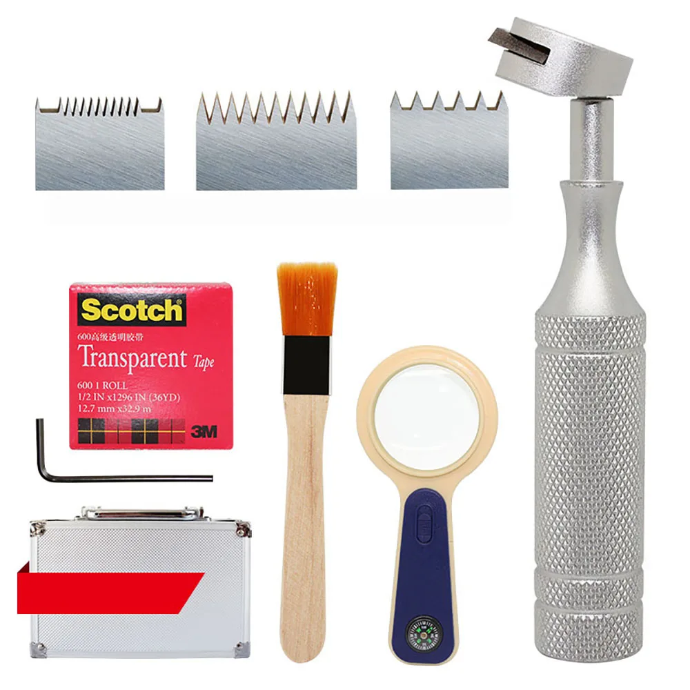 

QFH Cross-Cut Tester Adhesion Tester Paint Coating Paint Surface Detector Paint Film Scriber 1-3MM Blade With Magnifier
