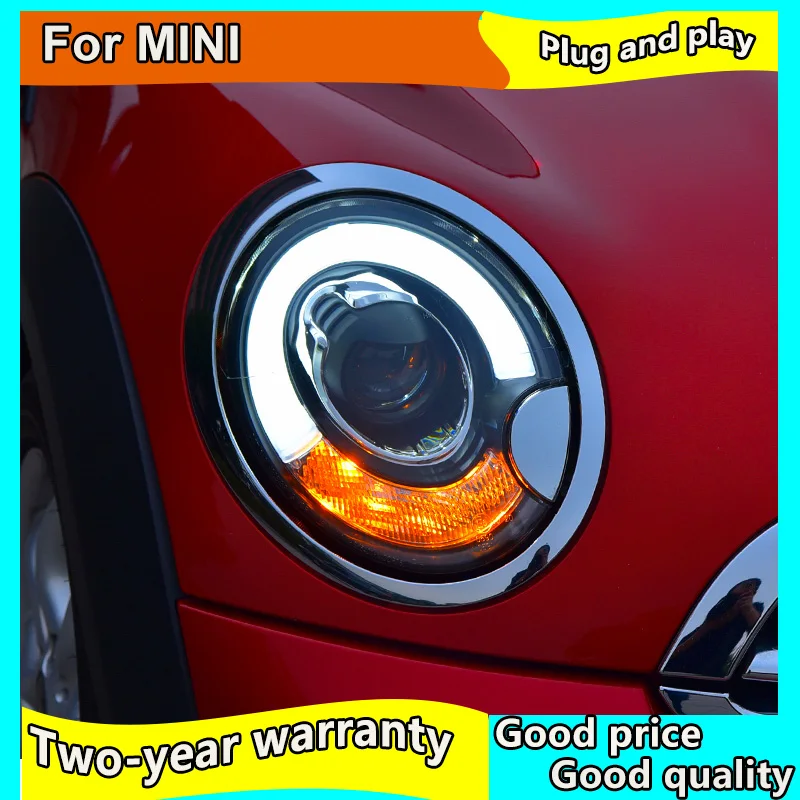Стайлинг автомобиля для bmw mini R56 фары 2007-2013 Передняя светодиодная фара DRL
