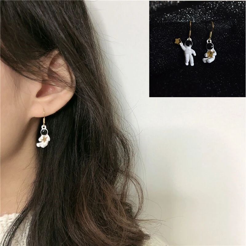 Асимметричная пространство пентаграмма по контракту серьги Модные прелестные