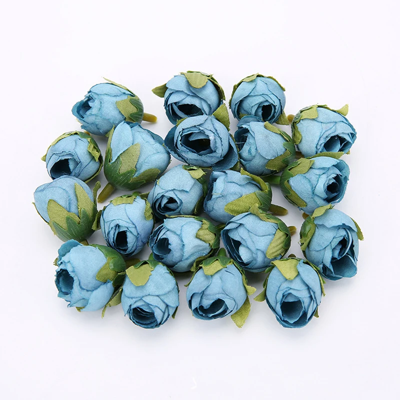 20 шт Винтаж искусственная ткань розовая Чай цветы с бутонами бутон поделки