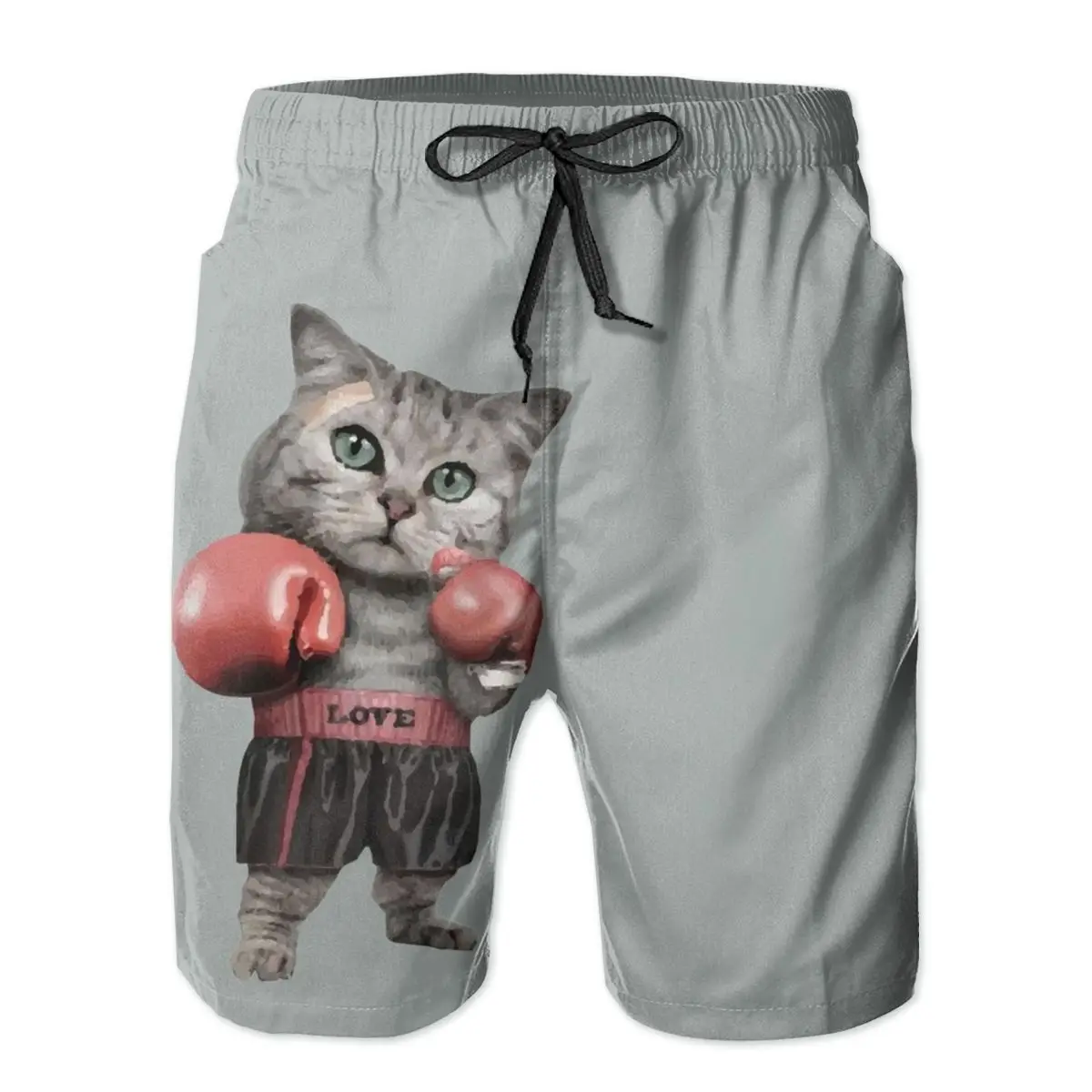 

Мужские штаны I Love My Cat серфинг пляжные плавки для плавания спортивные быстросохнущие сетчатые повседневные забавные взрослые