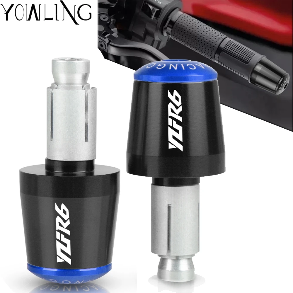 

For Yamaha YZF-R6 YZF R6 YZFR6 2000-2019 2018 2017 2016 2015 2014 Motorcycle grips Bar End Handle Handlebar Plug End Cap grip