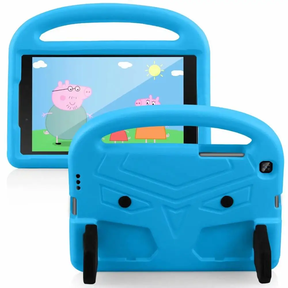 Light Blue Чехол для samsung Galaxy Tab A 8,0 SM-T290 SM-T295 T297 ручной ударопрочный EVA чехол для всего тела с ручкой чехол-подставка для детей - Цвет: Light Blue
