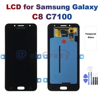 amoled for samsung galaxy c7 2017 c8 c7100 c710 c710fd lcd display touch screen digitizer assembly replacement 100 testing