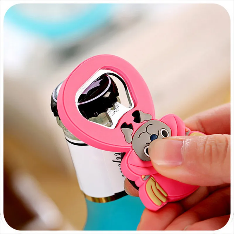 ПВХ мягкая пластиковая мультяшная открывалка для бутылок креативный мультяшный
