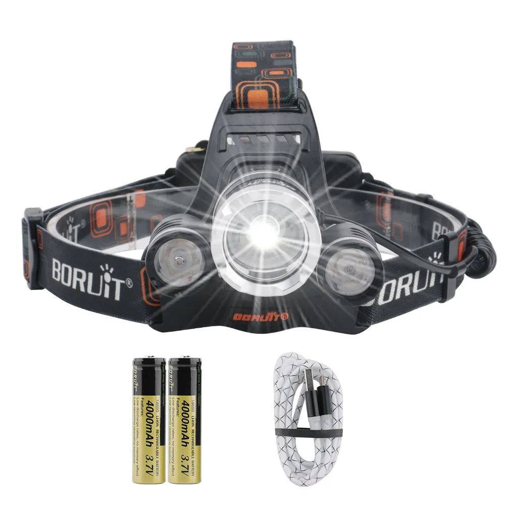 

BORUiT RJ-3000 налобный фонарь 3000 лм