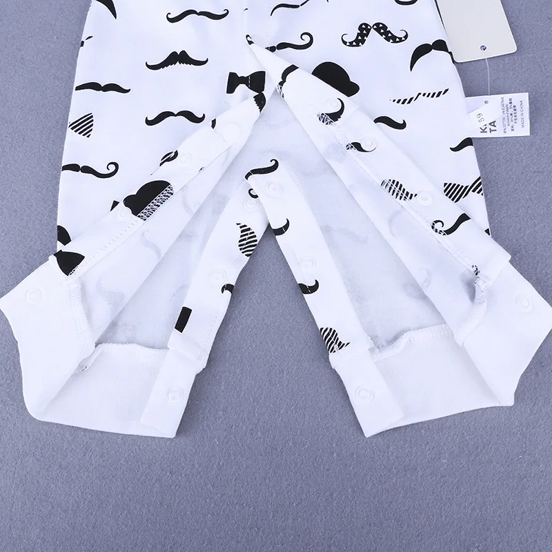 

3-18M Newborn Clothes Spring Autumn Climbing Clothing Men Clothes Baby Cotton Romper Gentleman Short Sleeved Boy girl Jumpsuit
