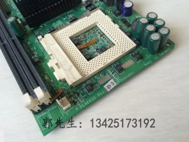 

100% high quality test PEAK650 Rev: D industrial computer motherboard to send CPU memory dual network port physical map