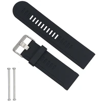 26mm black silicone strap replacement watch band strap for garmin fenix 3 tactix new design watchstraptool2 pcs screw