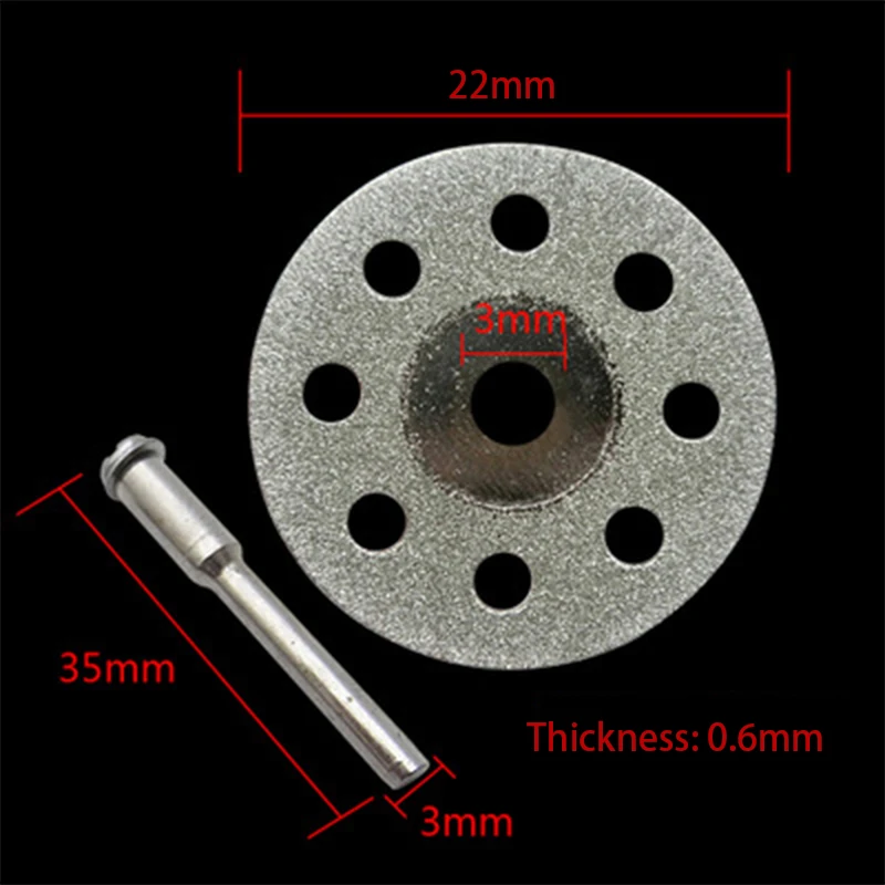 10pcs Carbon Steel Drill Accessories Circular Saw Blades Cutting Wheel Discs+2pcs Rotary Tool Hard Material Cutting Tools