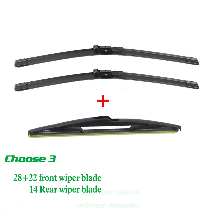Щетки стеклоочистителя для Peugeot 307 2005 2007 28 + 26R 14|wiper blade|rear wiper bladerear |