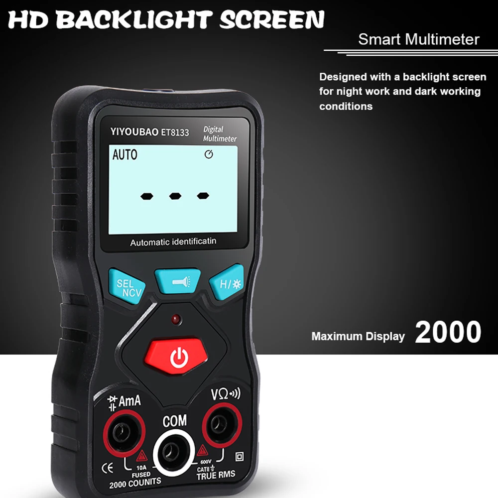 Цифровой мультиметр полностью Интеллектуальный автоматический фотоамперметр