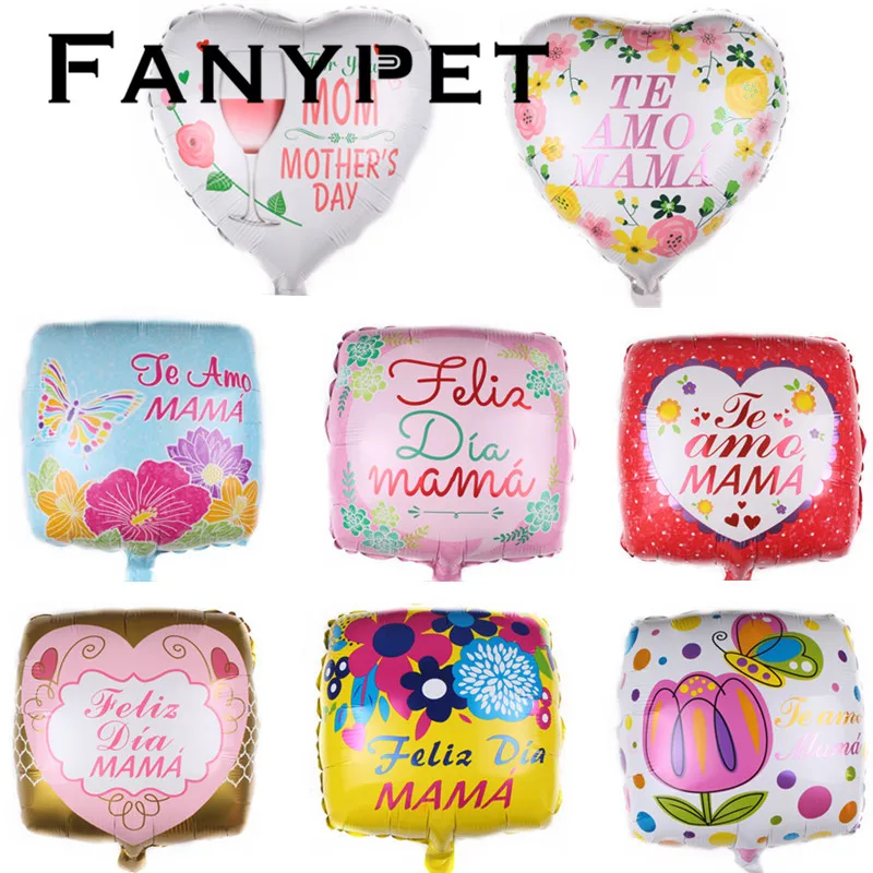 18 дюймовые надувные гелиевые шары Feliz Dia Mama испанские для матери 50 шт. украшения