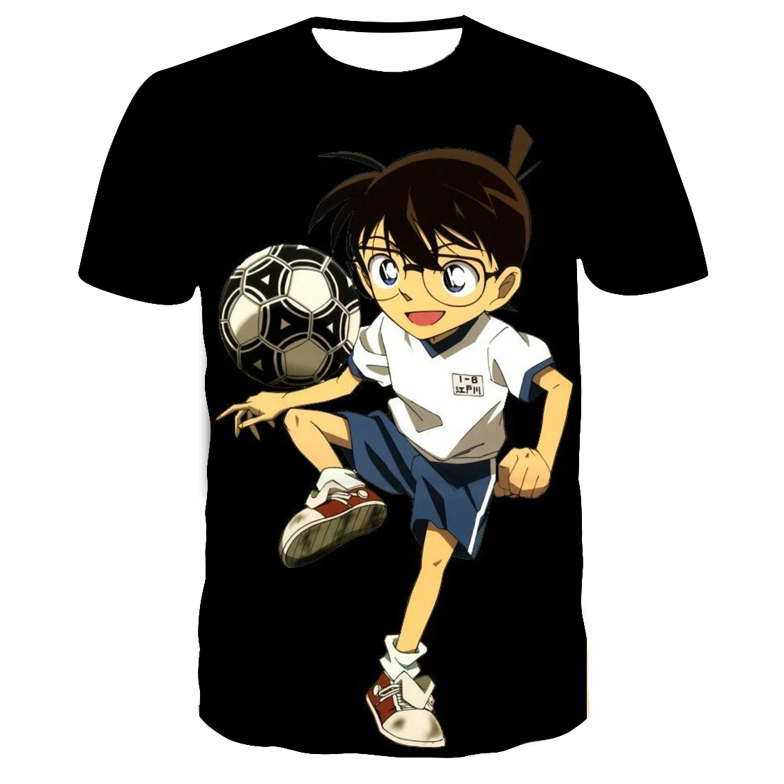 2021 children's summer clothes new anime little prodigy 3DT shirt digital fun printing picture Harajuku street T-shirt