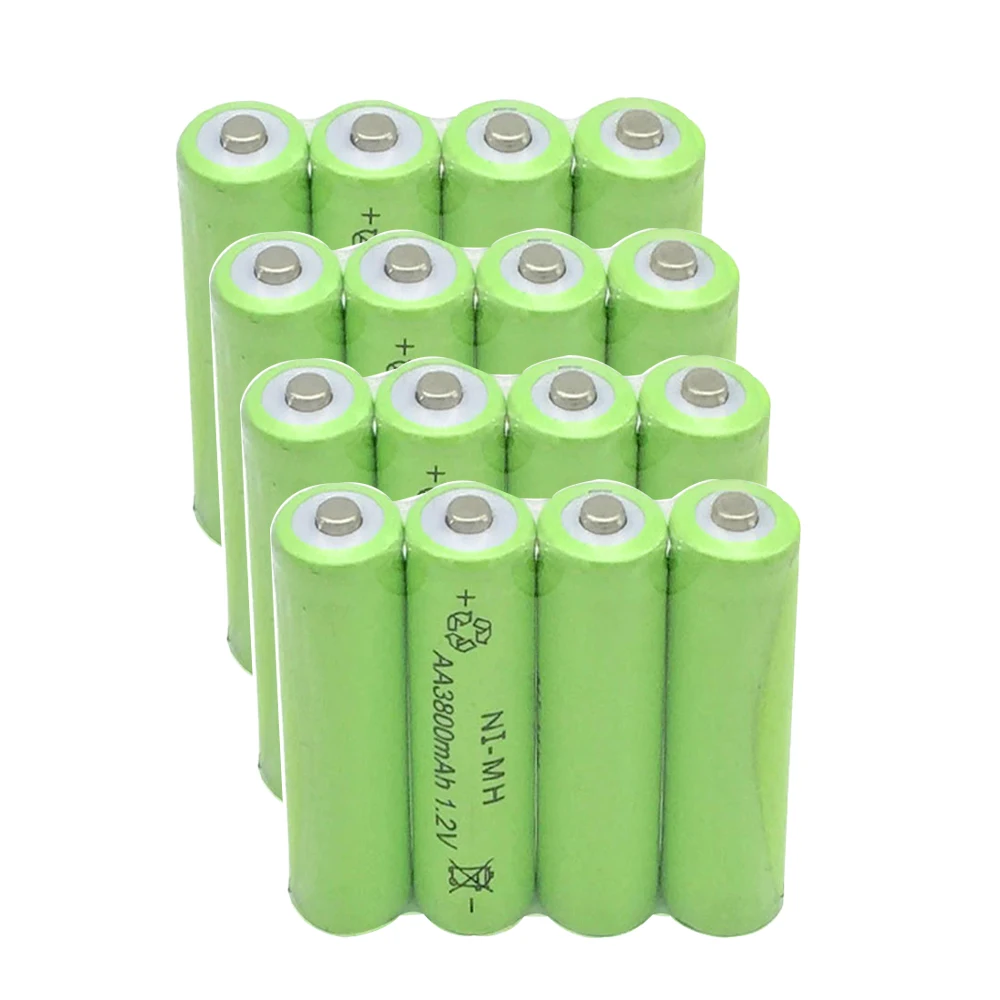 Качественные товары никель-металлогидридные аккумуляторы AA 16 шт. 2A 3800 мА · ч Ni-MH 1 2