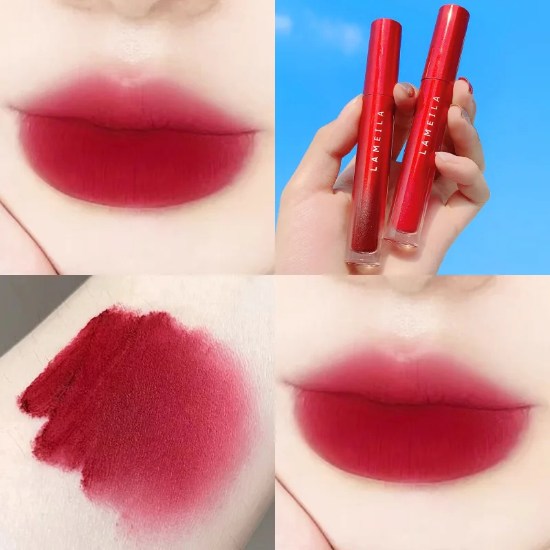 

Бархатный матовый блеск для губ Sicilian Legend, водостойкая жидкая губная помада для долгого ношения, грязный томатный оттенок для губ, косметика ...