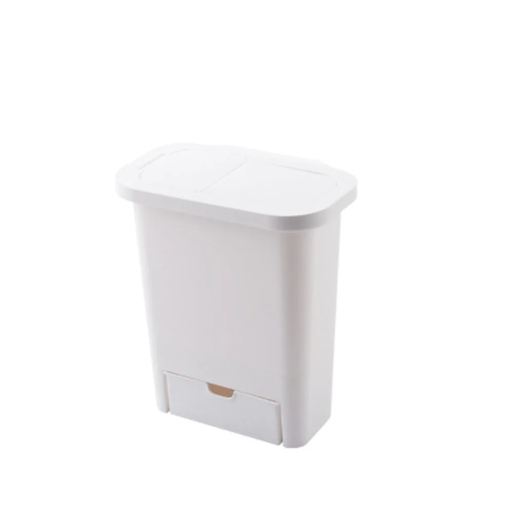 

Multifunctional Hanging Trash Can With Lid Household Kitchen Drawer Type Trash Can Plastic Trash Storage Bin Kitchen Accessories