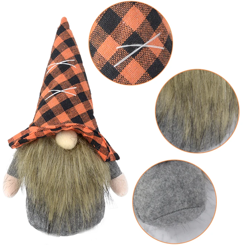 

1Pc Halloween Faceless Doll Creative Gnome Dwarf Doll Ornament Halloween Christmas Party Home Decoration Festival Home DIY Decor
