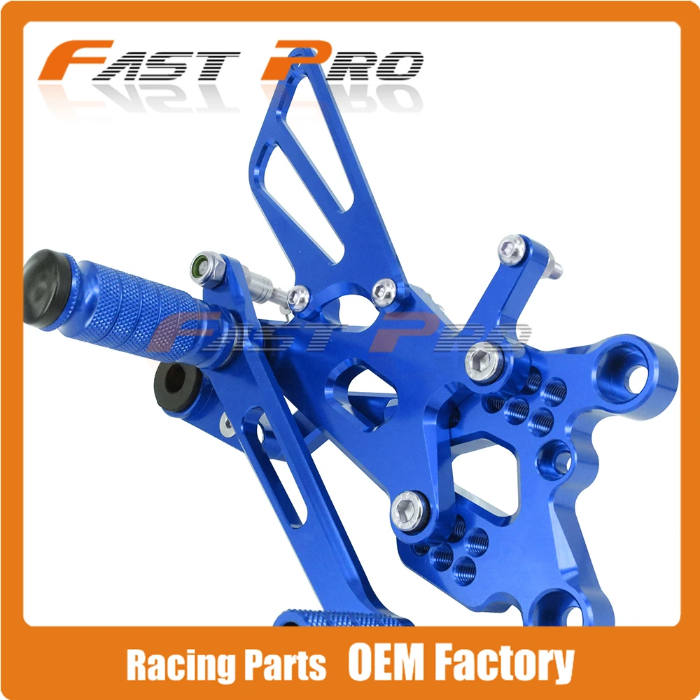 CNC регулируемый заготовка подножки педали для YAMAHA YZFR6 YZF-R6 YZF R6 2006 2007 2008 2009 2010 2011 2012 2013