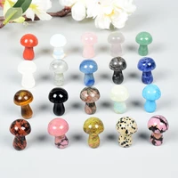 1pc mini mushroom statue natural crystal stones healing reiki massage exquisite beautiful room ornaments decor gift accessories