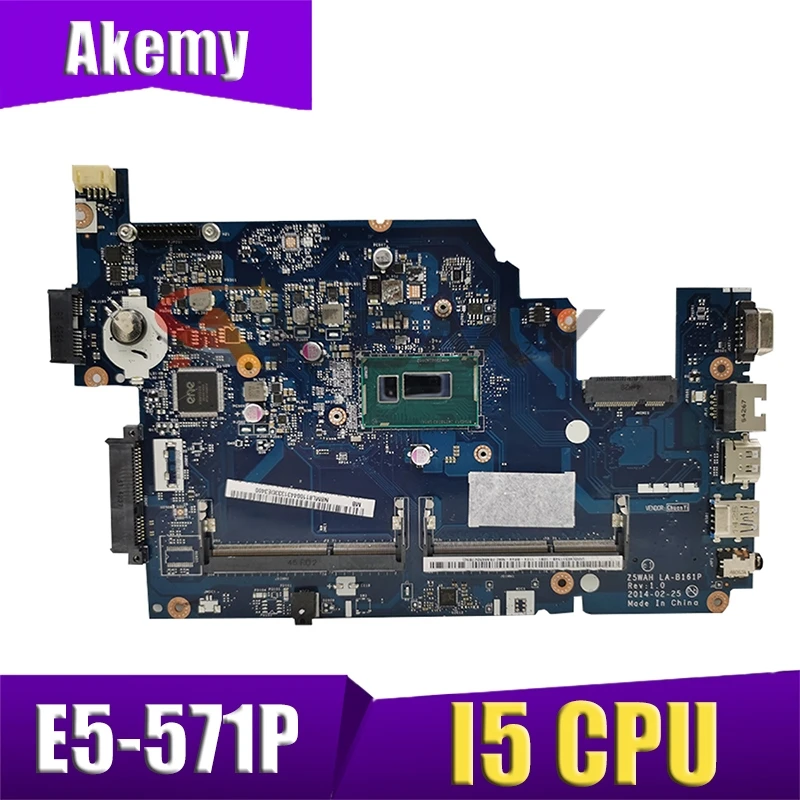 

For ACER ASPIRE E5-531 E5-571 E5-571P Laptop Motherboard I5 CPU LA-B161P NB. ML811.00J NBML81100J FUNCIONAR Mainboard