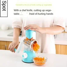 Manual Vegetable Cutter Slicer Multifunctional Round Mandoline Slicer Potato Cheese Kitchen Gadgets Kitchen Accessories