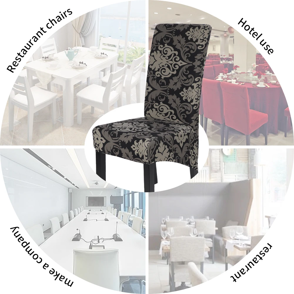 Чехлы для стульев стрейч спандекс съемный чехол мебели Обеденная дома вечерние